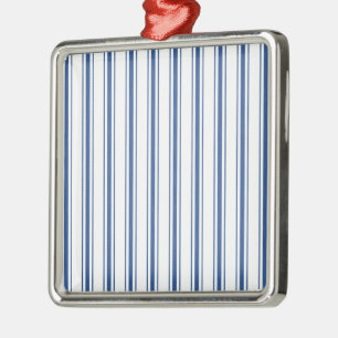 Adorno Metálico Raya estrecha que hace tictac del colchón azul