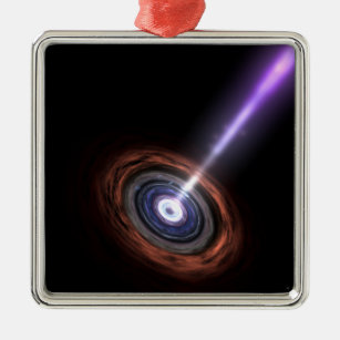 Adorno Metálico Rayos gamma en núcleos galácticos