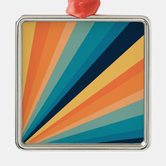 Adorno Metálico Rayos solares retro (Frente)