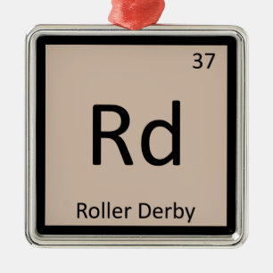 Adorno Metálico Rd - El rodillo Derby se divierte la tabla