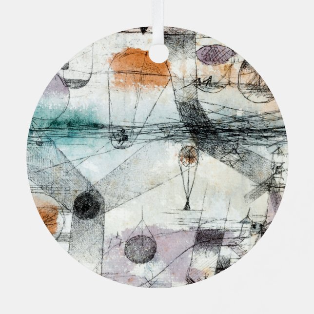 Adorno Metálico Realm de Air Paul Klee Resumen expresionista (Reverso )