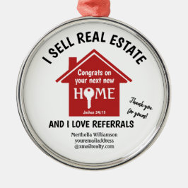 Adorno Metálico Realtor moderno VENDO BIENES RAÍCES