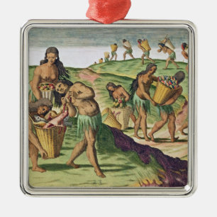 Adorno Metálico Recogida de la comida para el almacén comunal