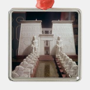 Adorno Metálico Reconstrucción del gran templo del Amon,