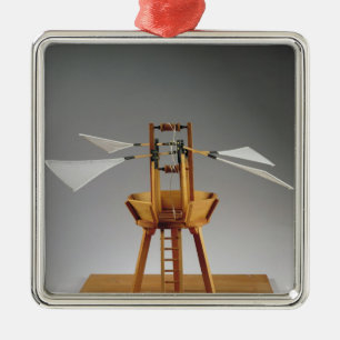 Adorno Metálico Reconstrucción modelo del diseño de da Vinci