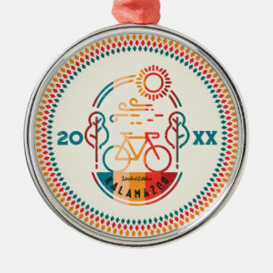 Adorno Metálico Recorrido de ciclismo Retro Kalamazoo