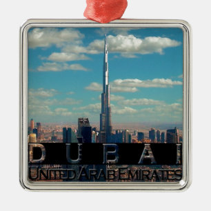 Adorno Metálico Recuerdo de Dubai UAE