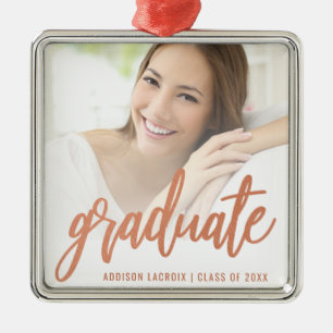 Adorno Metálico Recuerdo de graduación con foto personalizada en g