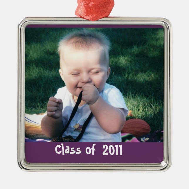 Adorno Metálico Recuerdo de la foto de la graduación (Frente)