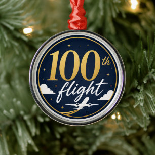 Adorno Metálico recuerdo de viaje en avión de oro vuelo 100