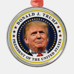 Adorno Metálico Recuerdo del día de la investidura del presidente 