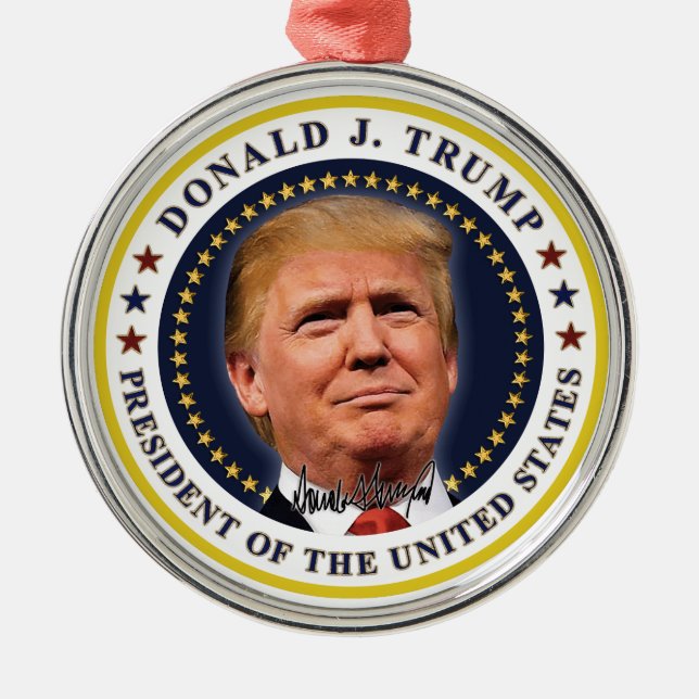 Adorno Metálico Recuerdo del día de la investidura del presidente  (Frente)