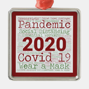 Adorno Metálico recuerdos de Año Loco 2020