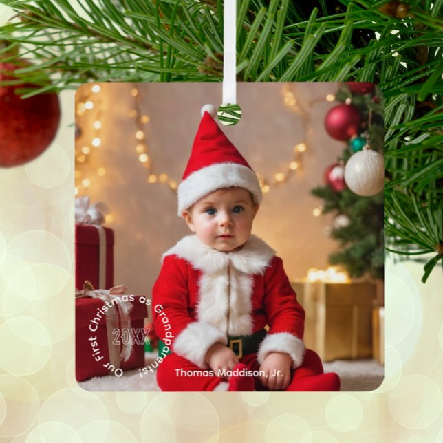 Adorno Metálico Recuerdos preciados abuelos Primera Navidad (Subido por el creador)