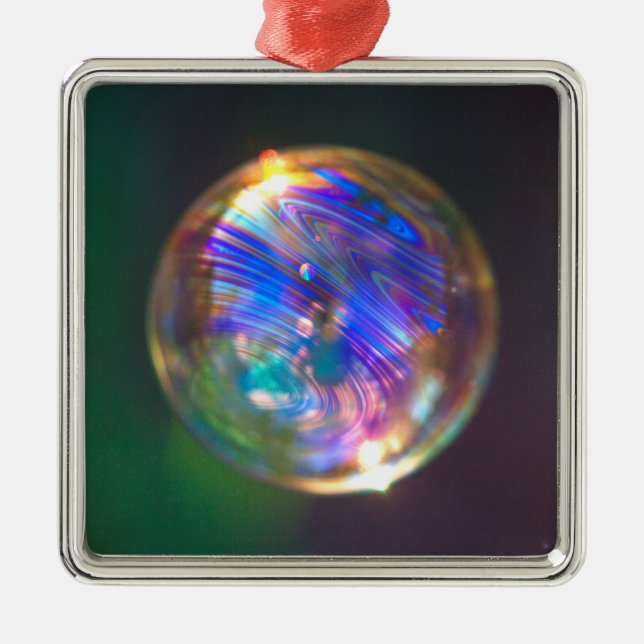 Adorno Metálico Reflejo de burbujas flotantes (Frente)