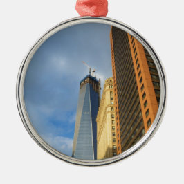 Adorno Metálico Reflejos de rascacielos de Nueva York