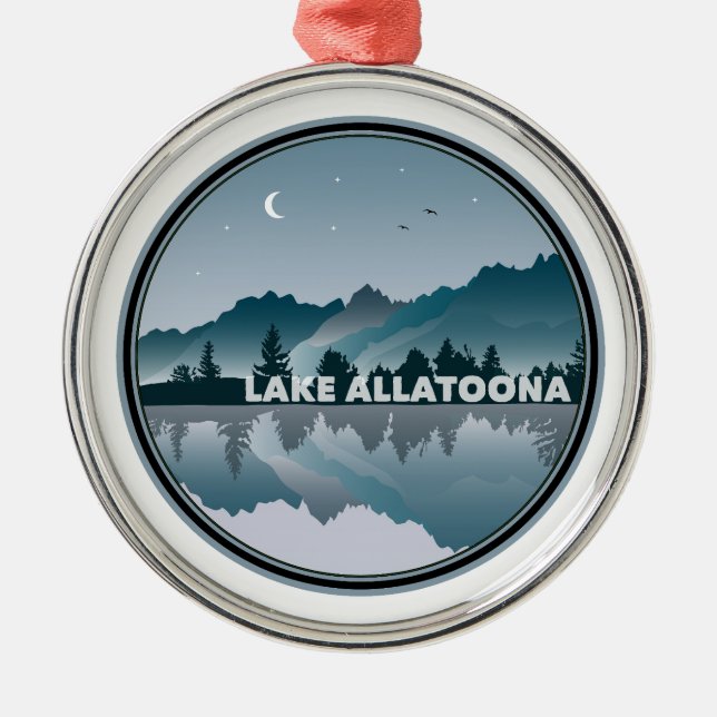 Adorno Metálico Reflexión sobre el lago Allatoona Georgia (Frente)