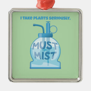 Adorno Metálico Regador mister para plantas en maceta