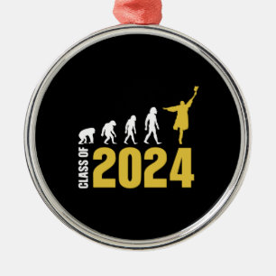 Adorno Metálico Regalo de graduación   Clase De 2024