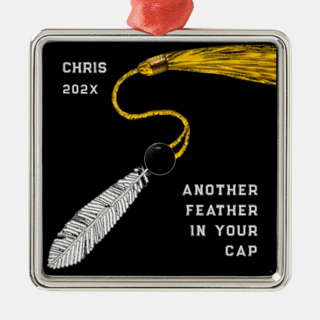 Adorno Metálico Regalo de graduación Keepsake (Frente)