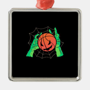 Adorno Metálico Regalo de Halloween   Baloncesto Halloween