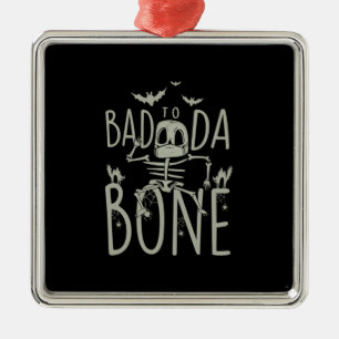 Adorno Metálico Regalo de Halloween   Malo Para El Hueso