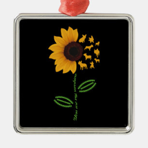 Adorno Metálico Regalo de perro   Eres Mi Bulldog Francés Sunshine