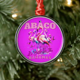 Adorno Metálico Regalo de recuerdo de Bahamas: Abaco Bahamas Flami