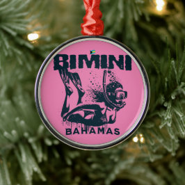 Adorno Metálico Regalo de recuerdo de Bahamas : Bimini Bahamas Sno