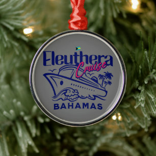 Adorno Metálico Regalo de recuerdo de Bahamas : Cruise Eleuthera B