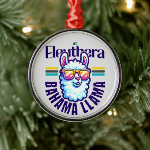 Adorno Metálico Regalo de recuerdo de Bahamas: Eleuthera Bahamas L