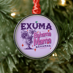 Adorno Metálico Regalo de recuerdo de Bahamas : Exuma Bahamas Mamá