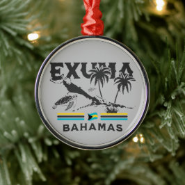 Adorno Metálico Regalo de recuerdo de Bahamas : Exuma Independenci