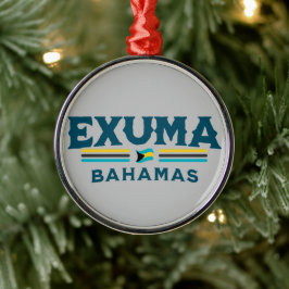 Adorno Metálico Regalo de recuerdo de Bahamas : Exuma Independenci