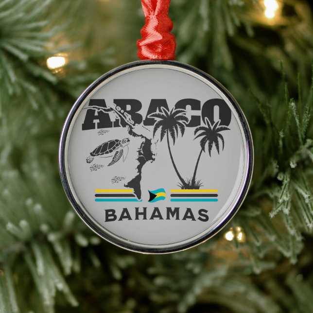 Adorno Metálico Regalo de recuerdo de Bahamas : Independencia de A (Árbol)