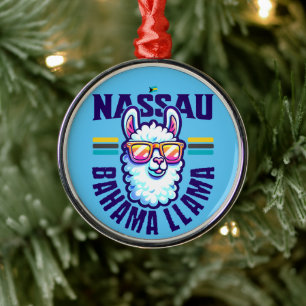 Adorno Metálico Regalo de recuerdo de Bahamas: Llama de Nassau Bah