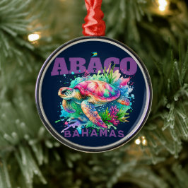 Adorno Metálico Regalo de recuerdo de Bahamas: Tortuga marina de A