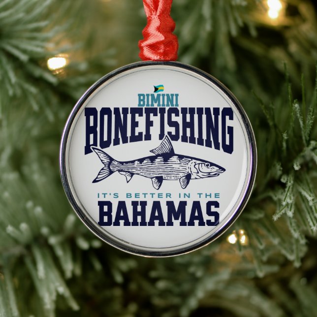 Adorno Metálico Regalo de souvenirs de Bahamas : Bimini Bahamas Bo (Árbol)