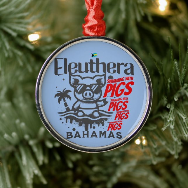 Adorno Metálico Regalo de souvenirs de las Bahamas: Eleuthera (Árbol)