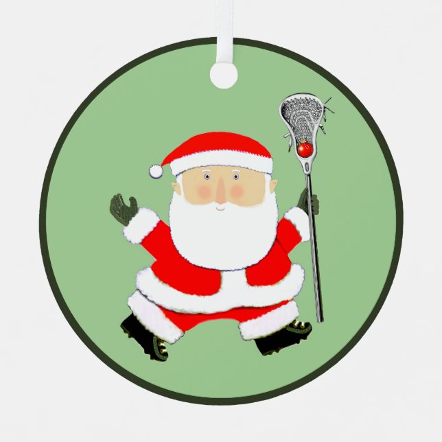 Adorno Metálico Regalo de vacaciones de Lacrosse (Anverso)