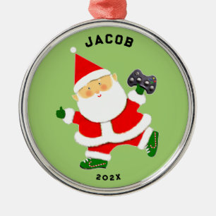 Adorno Metálico Regalo de vacaciones para jugador de videojuegos
