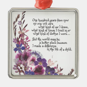 Adorno Metálico Regalo del aprecio del profesor