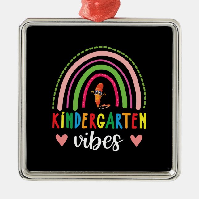 Adorno Metálico Regalo del profesor | Kindergarten Vibes (Frente)