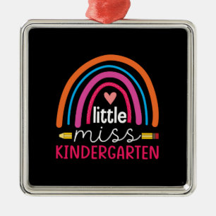 Adorno Metálico Regalo del profesor Little Miss Kindergarten