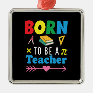 Adorno Metálico Regalo del profesor Nacido Para Ser Profesor