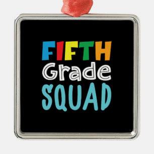 Adorno Metálico Regalo del profesor   Quinto Grado Escuadrón