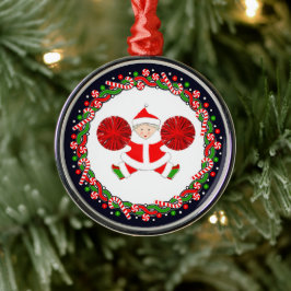 Adorno Metálico Regalo navideño animador