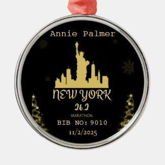 Adorno Metálico Regalo personalizado para finalista de la Maratón 