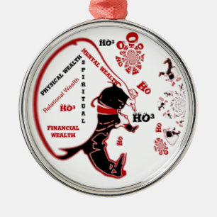 Adorno Metálico Regalo secreto Santa - Prosperidad y Riqueza