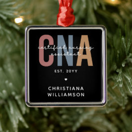 Adorno Metálico Regalos de Auxiliar de Enfermería Certificados por